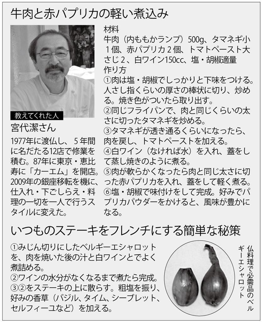 牛肉と赤パプリカの軽い煮込み (週刊朝日2021年1月29日号より)