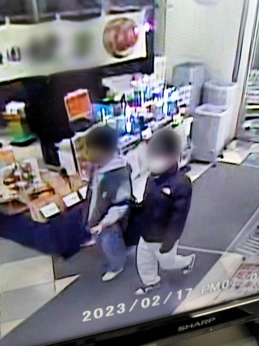 店内に設置された防犯カメラの映像。犯行の一部始終が録画されており、捜査機関に被害を報告する際に貴重な資料になる場合が多い（写真：関係者提供）