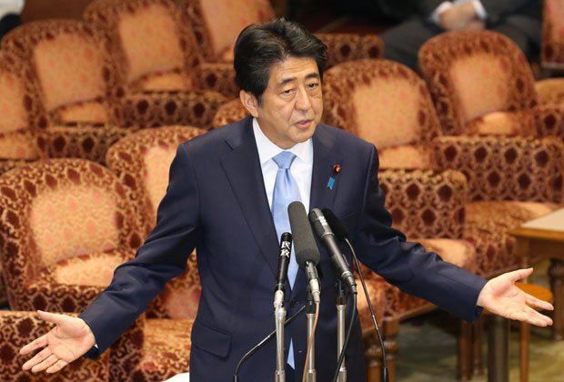 安倍晋三首相　（c）朝日新聞社　＠＠写禁