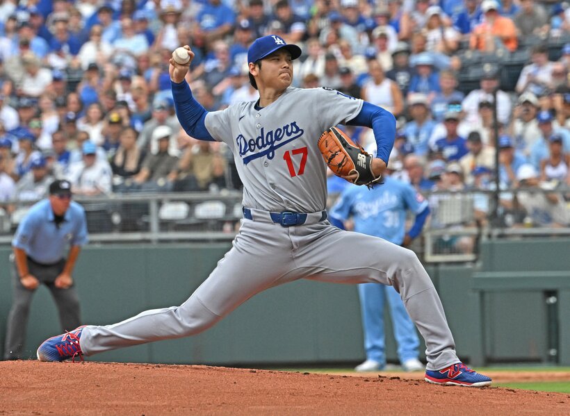 6月28日のロイヤルズ戦で先発する大谷翔平選手