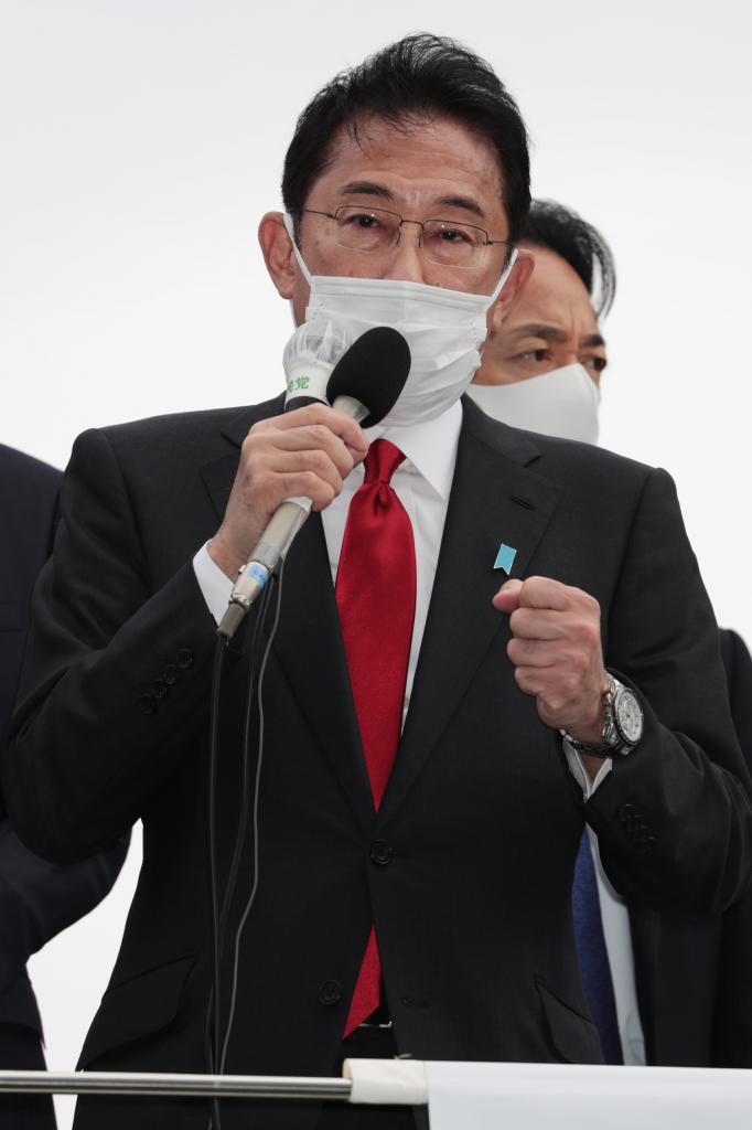 遊説する岸田文雄首相（C)朝日新聞社