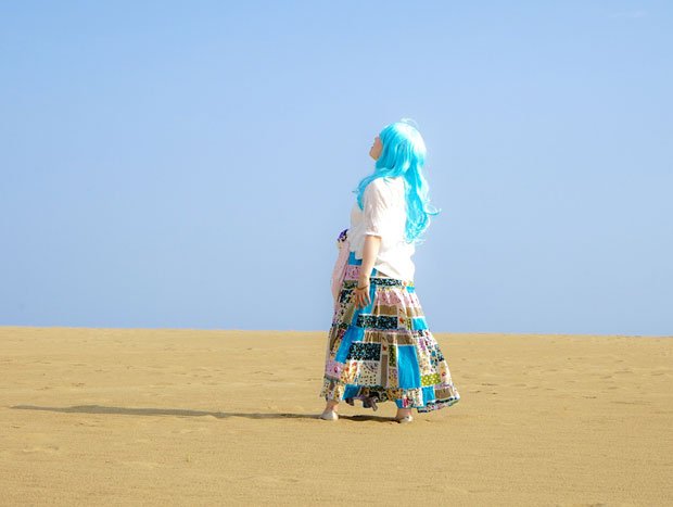 「コスプレフェスタ＠砂丘」のイメージ画像。砂漠の旅人を表現したという（鳥取市イベント推進実行委員会提供）