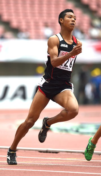 陸上日本選手権に出場したサニブラウン。記録的に低調が続いた男子短距離に新風　（ｃ）朝日新聞社　＠＠写禁