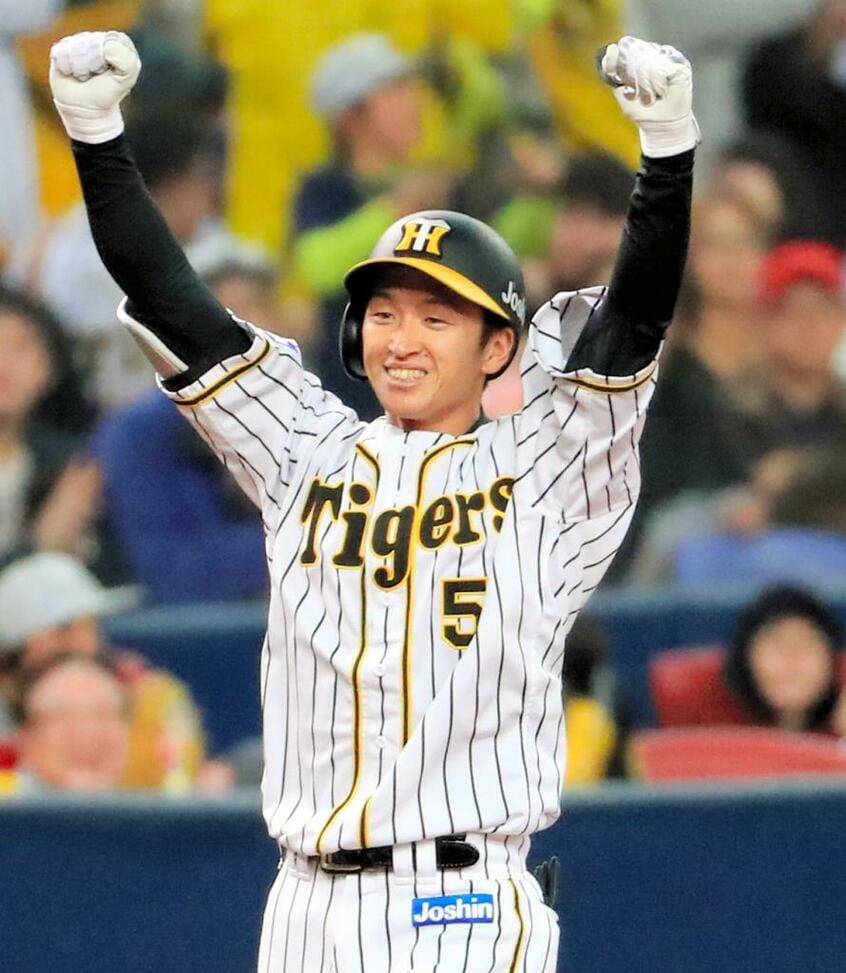 阪神・近本光司 (c)朝日新聞社