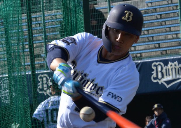 オリックスの吉田正尚＝2019年2月1日、大坂尚子撮影　（ｃ）朝日新聞社