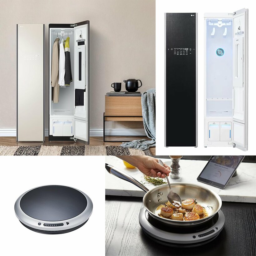 写真・図版（1枚目）| スマホで調理する家電「ヘスタンキュー」と除菌・除臭・しわ取りできるスチームクローゼット「LG スタイラー」って何？