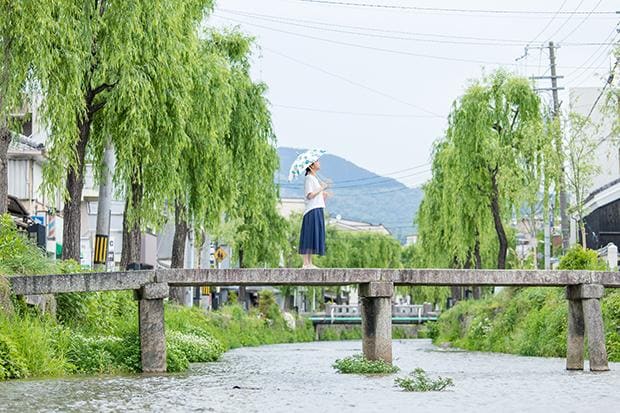 一本橋（いっぽんばし）／通称・行者橋（ぎょうじゃばし）／京都市東山区白川橋三条下ル石橋町