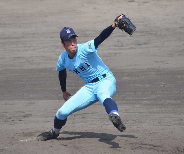 急成長を見せる近江の佐合大輔　（ｃ）朝日新聞社
