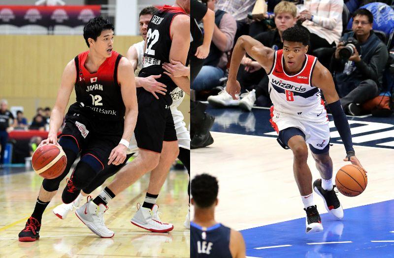 NBAで更なる飛躍が期待される渡邊雄太（左）と八村塁（右）　（ｃ）朝日新聞社