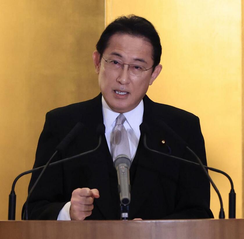 岸田文雄　1957年生まれ。2021年10月、内閣総理大臣に就任＝22年1月、伊勢市で会見