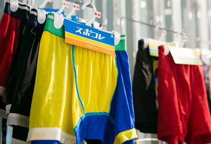 衣料品メーカー ワコール/「細身ファッションを理想的に着こなしたい」層から支持。人気の「スポコレ」は「アゲ尻パンツ」「腹ピタパンツ」など名前もユニーク(撮影/写真部・大野洋介)