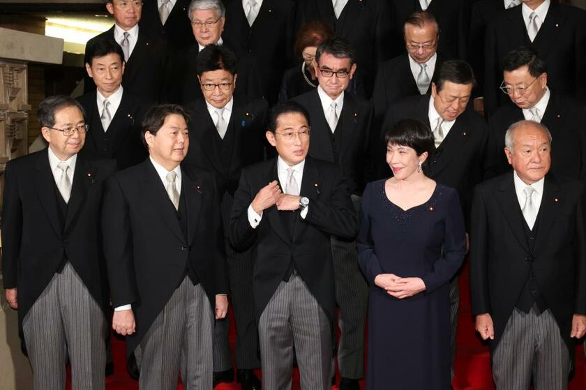 岸田改造内閣では旧統一教会やその友好団体との接点を認めていた閣僚７人は起用されなかったものの、入閣した7人に接点が確認された
