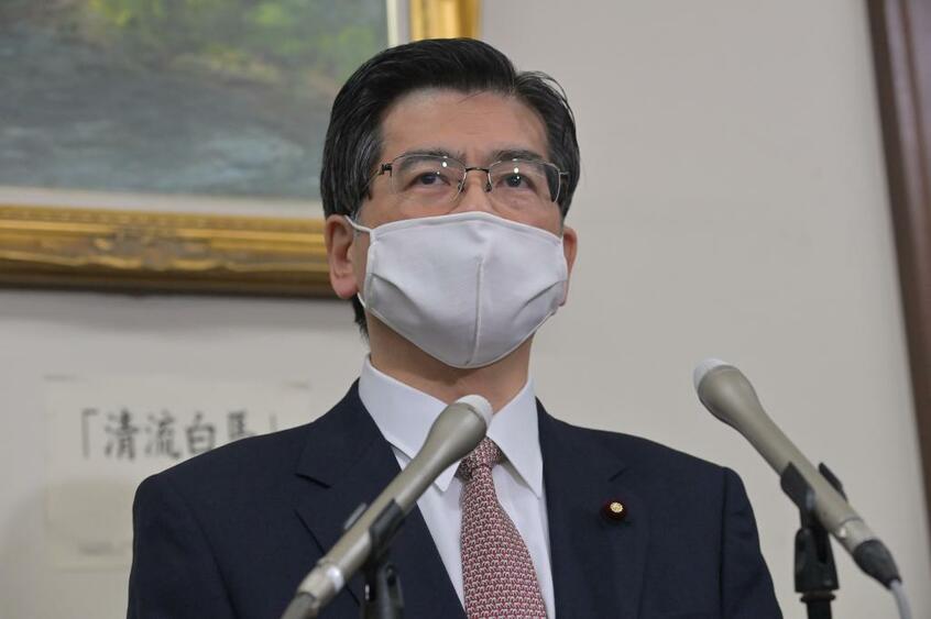 公明党の石井啓一幹事長(C)朝日新聞社