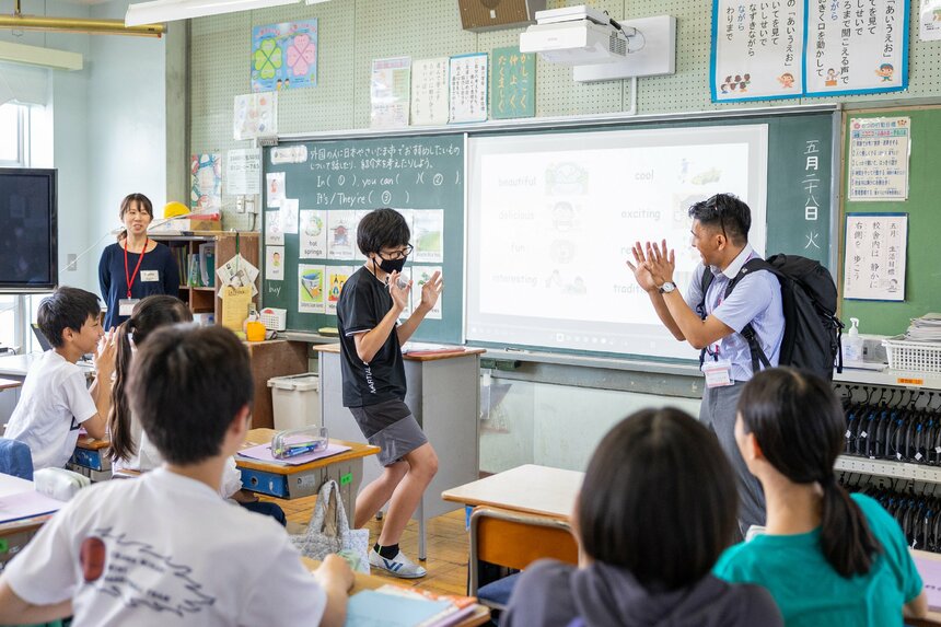 さいたま市立谷田小学校の英語の授業の様子　（撮影＝小黒冴夏）