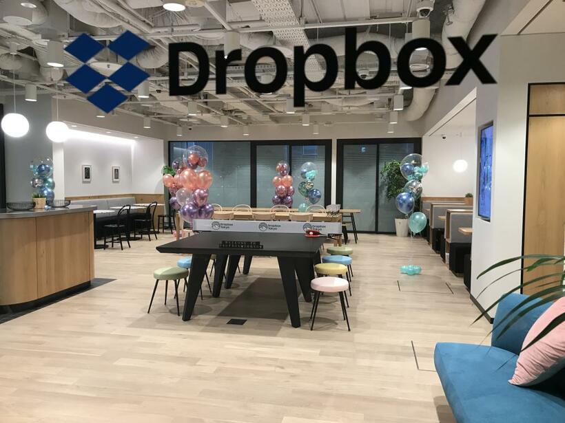 ドロップボックスジャパンの新オフィスには、卓球台も置かれている（写真：ドロップボックス提供）
