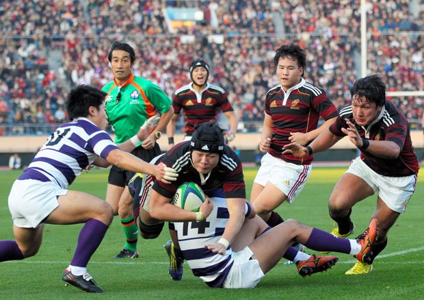 国立競技場で行われた早明戦＝２０１３年１２月１日　（ｃ）朝日新聞社