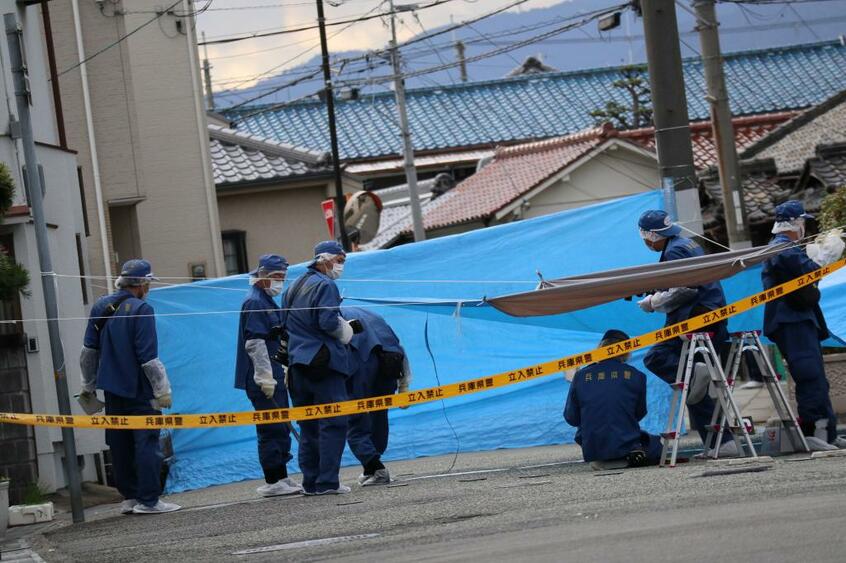 銃撃事件があった事件現場