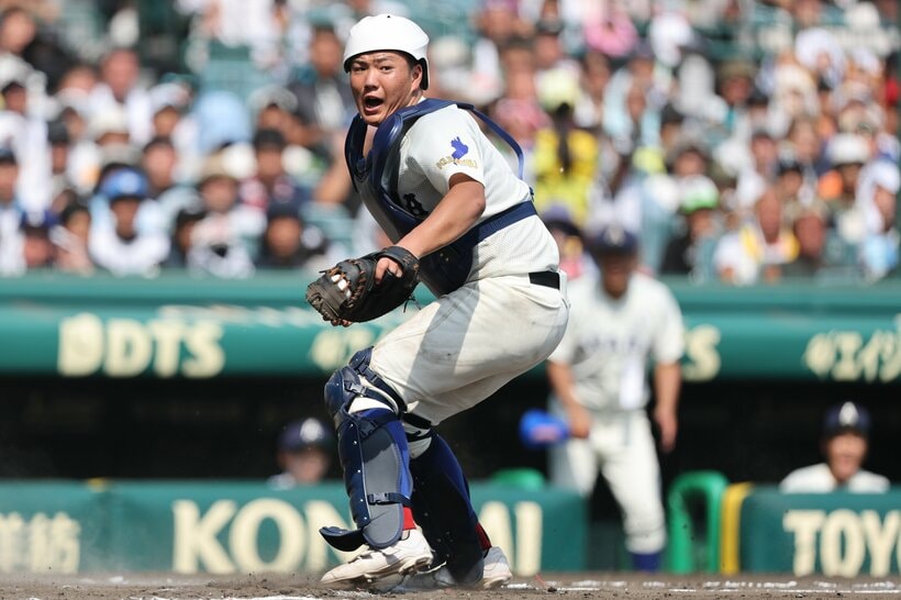 山本迅一郎・綾羽（滋賀）・捕手・3年（撮影／写真映像部・東川哲也）