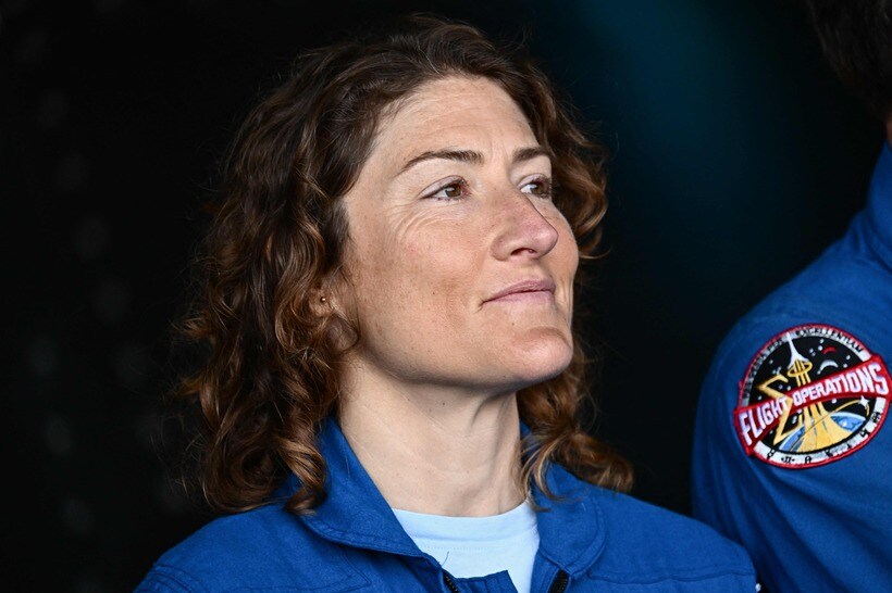 NASAの宇宙飛行士、クリスティーナ・コック＝2024年2月28日、カリフォルニア州サンディエゴ（写真：AFP/アフロ）