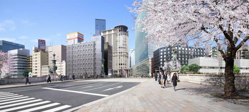 【日本橋地下化計画 AFTER】再開発の計画は現時点の情報を基に、首都高速道路株式会社が作成したイメージです