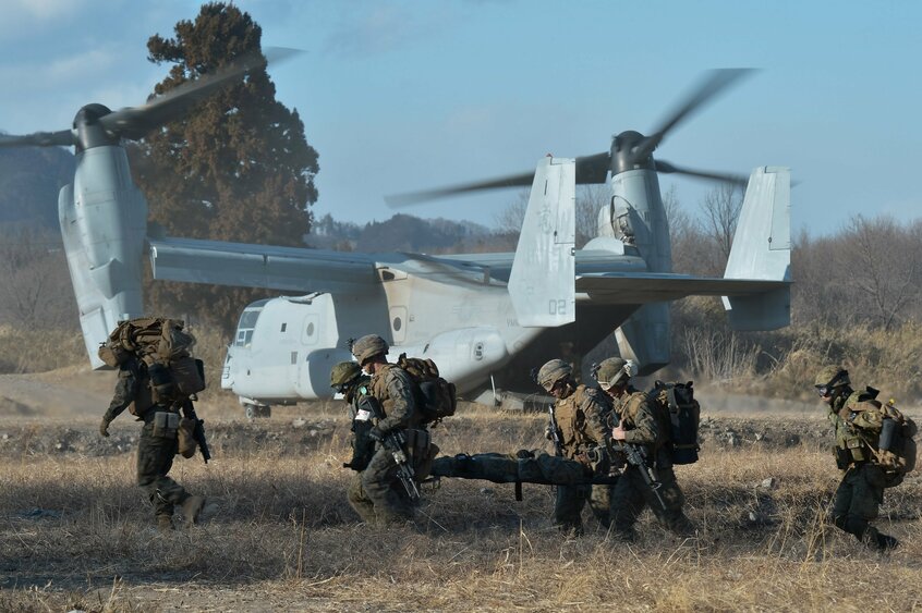 日米合同軍事演習（写真：UPI/アフロ）
