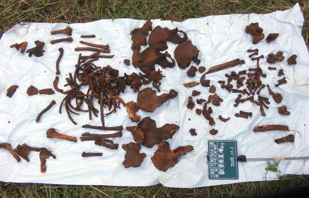 ミャンマー・ブラバロオ村の洞窟から掘り出され、「獣骨」に分類、埋設されていた大量の人骨。同様の杜撰な選別がこれまでなかったとは誰も言い切れない（写真：ＪＹＭＡ提供）