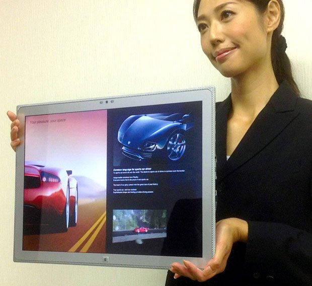 パナソニックが発表した世界初の４Ｋタブレット端末　（c）朝日新聞社　＠＠写禁
