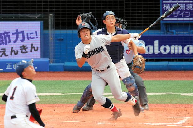 高校ナンバーワン外野手の呼び声高い横浜・増田珠選手（ｃ）朝日新聞社