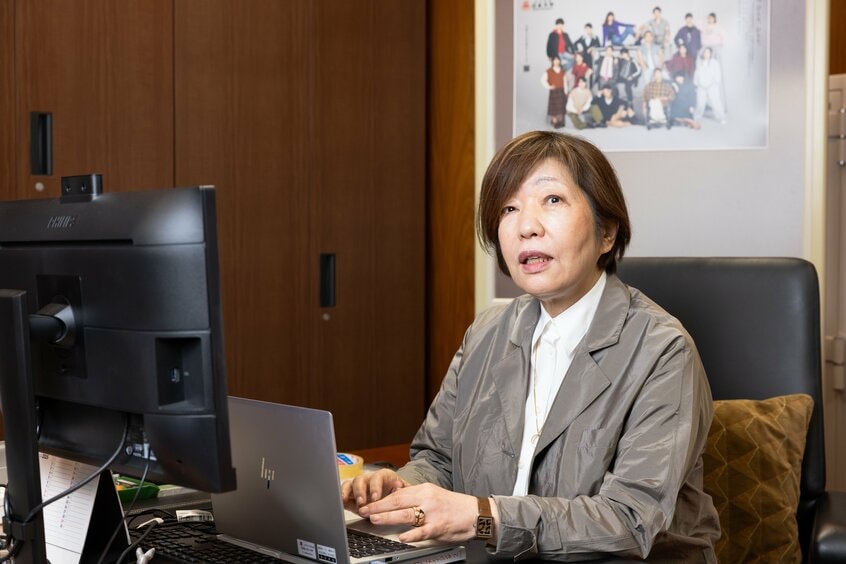 日本大学理事長の林真理子さん(撮影/写真映像部・上田泰世)
