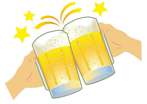 ビールなども、飲みすぎには十分ご注意を!