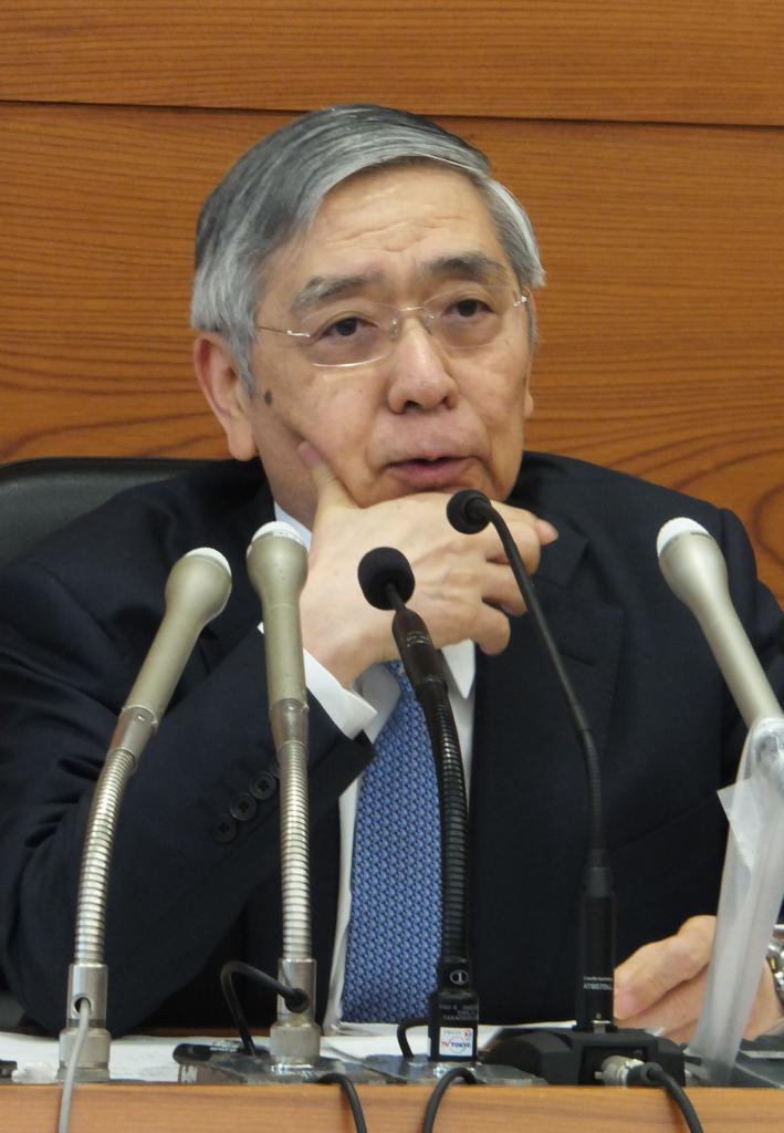 異次元緩和を続ける日本銀行の黒田東彦総裁　（ｃ）朝日新聞社