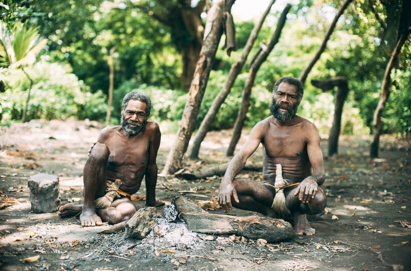 80余りの群島国家バヌアツには古来変わらぬ伝統生活を維持した暮らしが今も残っている。／（c） KENJI SATO