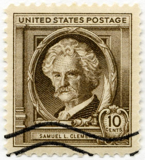 マーク・トウェインが描かれた米国郵便切手（写真／ｇｅｔｔｙｉｍａｇｅｓ）