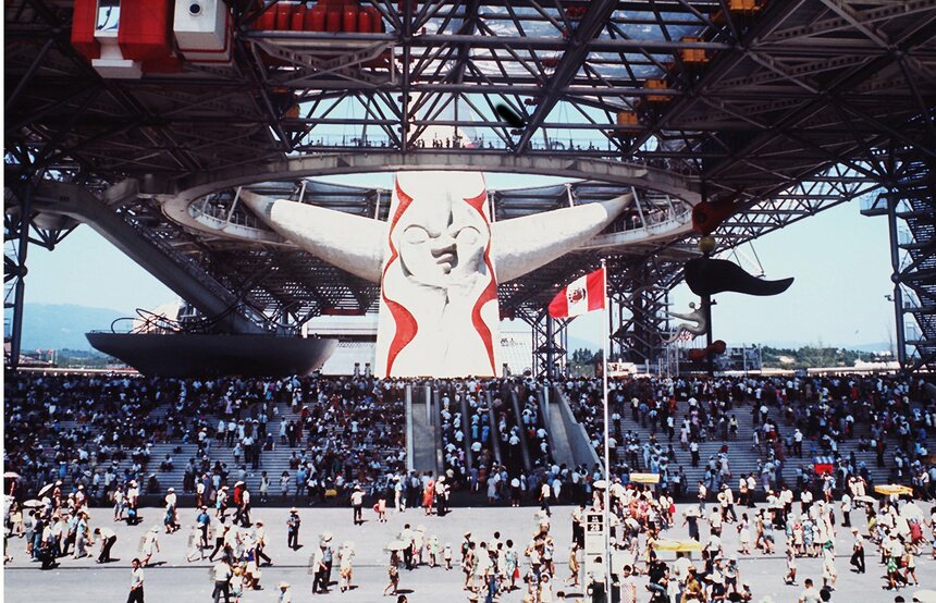 1970年開催の「大阪万博」の会場風景