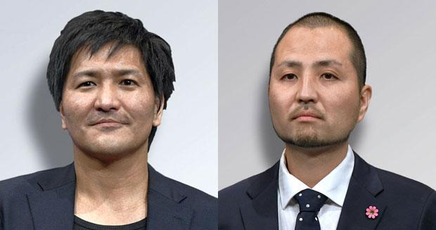 暴力団関係者がいるパーティーに参加していたスリムクラブの真栄田賢さん(左)と内間政成さん (c)朝日新聞社