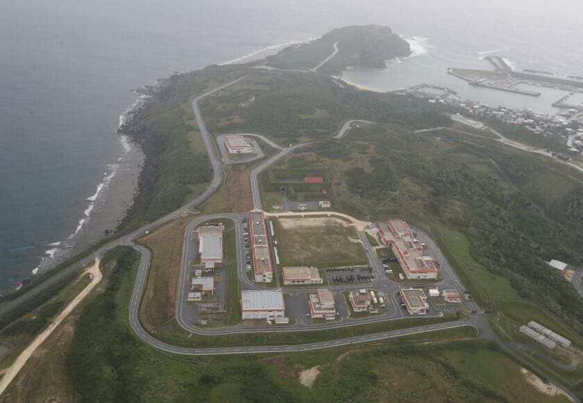 2016年に開設された陸上自衛隊与那国駐屯地（沖縄県与那国島）