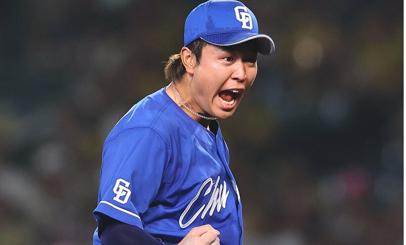 7月16日の阪神戦で完封勝利をあげた高橋宏斗。チームは6連勝となった（日刊スポーツ）