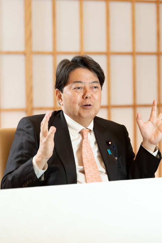 田中さんが“ポスト石破”に推す林芳正官房長官(撮影:写真映像部・戸嶋日菜乃)