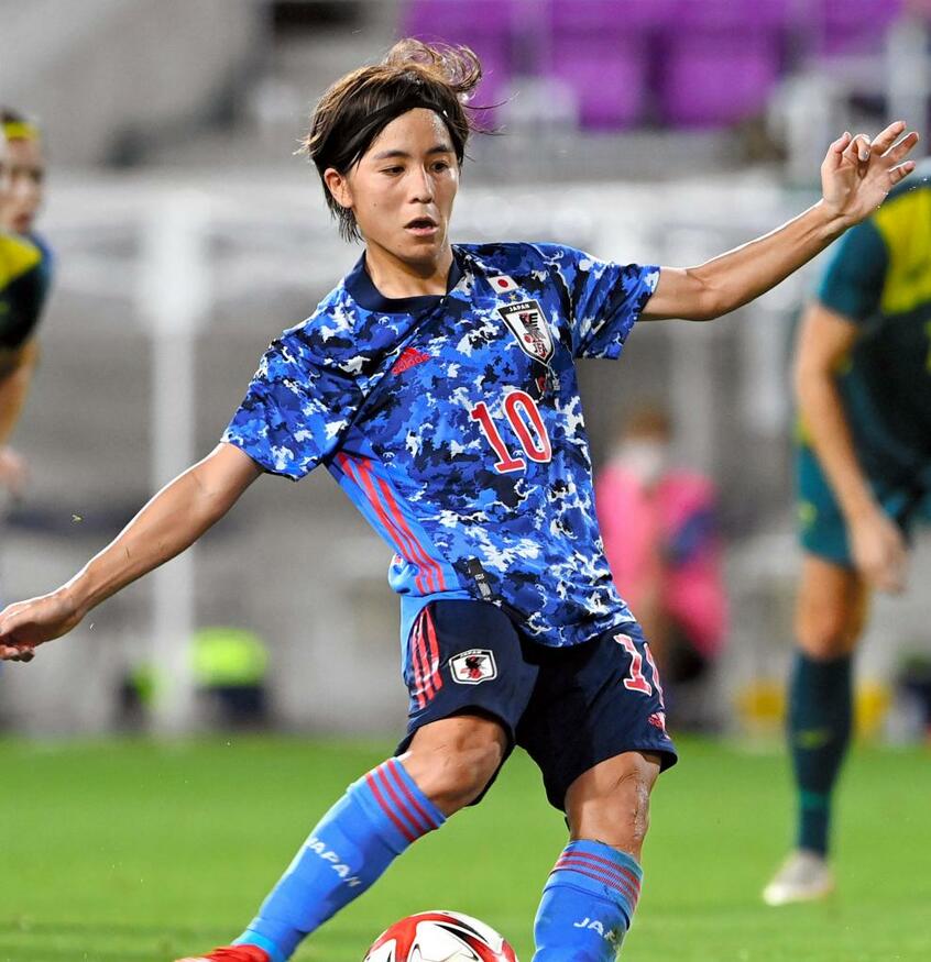 なでしこジャパンの岩渕真奈 (c)朝日新聞社