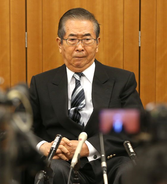 猪瀬氏、石原氏（写真）の間でどんなやり取りがあったのか　（c）朝日新聞社　＠＠写禁