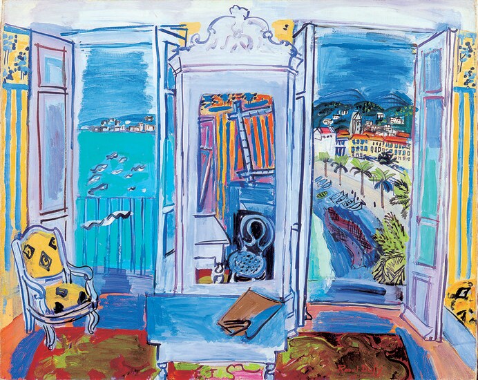 《ニースの窓辺》1928年 油彩/キャンバス 島根県立美術館蔵