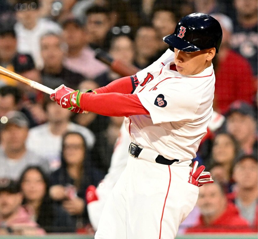 レッドソックス・吉田正尚（写真：USA TODAY Sports/ロイター/アフロ）