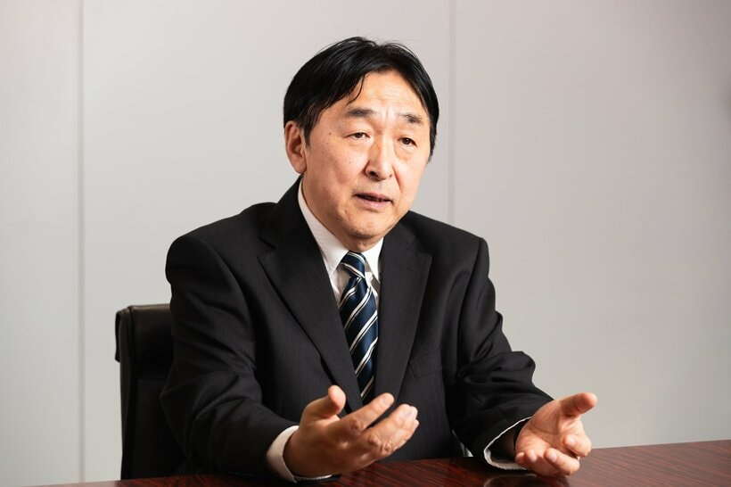 SBI証券の鈴木英之投資情報部長＝2024年3月（写真映像部　上田泰世）