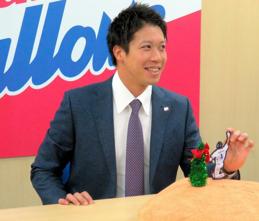 FAでの移籍が濃厚と見られていたがヤクルトに残留した山田哲人　（ｃ）朝日新聞社