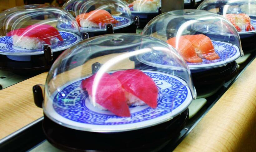 お寿司をほこりやばい菌から守る「鮮度くん」（写真／筆者提供）