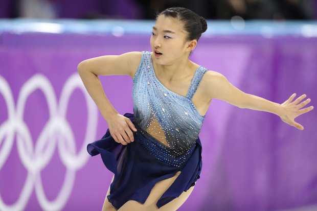 坂本花織(さかもと・かおり)/2000年生まれ。神戸市の神戸野田高校在学中。平昌五輪女子シングルではSP5位(73.18)、FS6位(136.53)、総合6位(209.71) (c)朝日新聞社