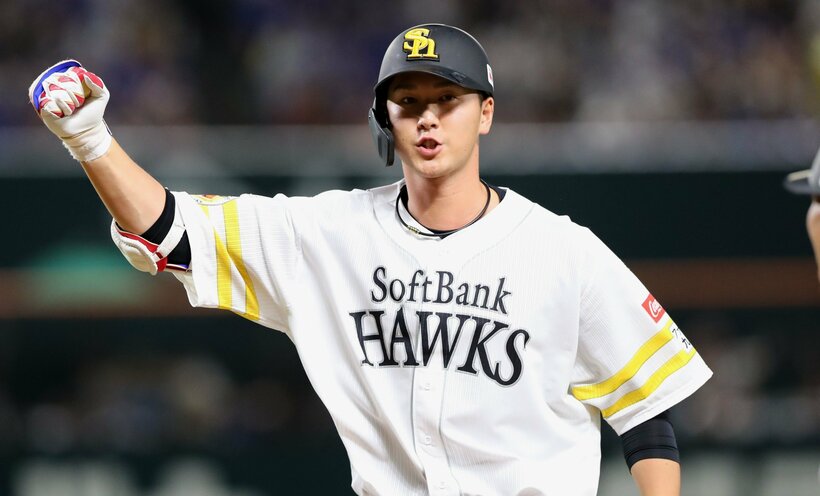 ソフトバンクに移籍した秋広（日刊スポーツ）