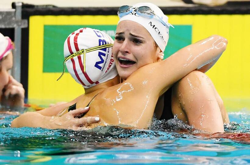 女子１００メートル背泳ぎで世界新を出したＫ・マキオン＝６月１３日（ＧｅｔｔｙＩｍａｇｅｓ）