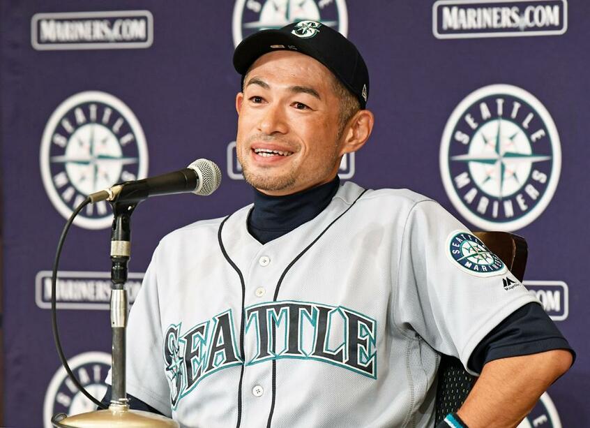 最後の引退会見でも多くの人に感銘を与えたイチロー (c)朝日新聞社