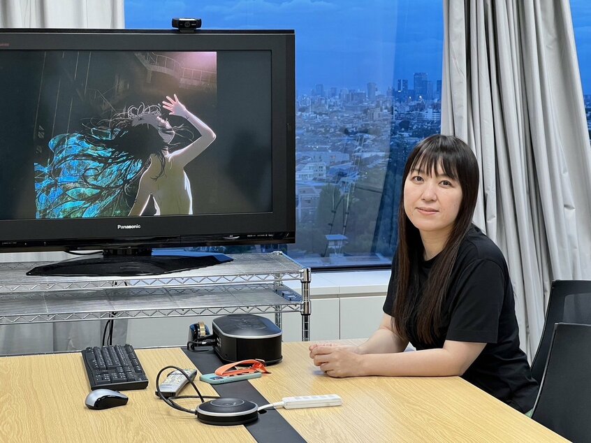 岡田麿里。『アリスとテレスのまぼろし工場』は丸の内ピカデリー他で公開中。(c)新見伏製鐵保存会 配給:ワーナー・ブラザース映画 MAPPA